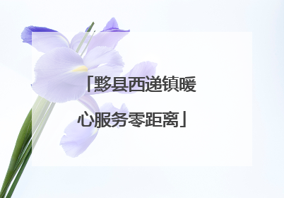 黟县西递镇暖心服务零距离