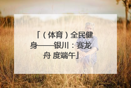 （体育）全民健身——银川：赛龙舟 度端午