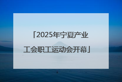 2025年宁夏产业工会职工运动会开幕