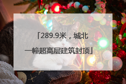 289.9米，城北一幢超高层建筑封顶